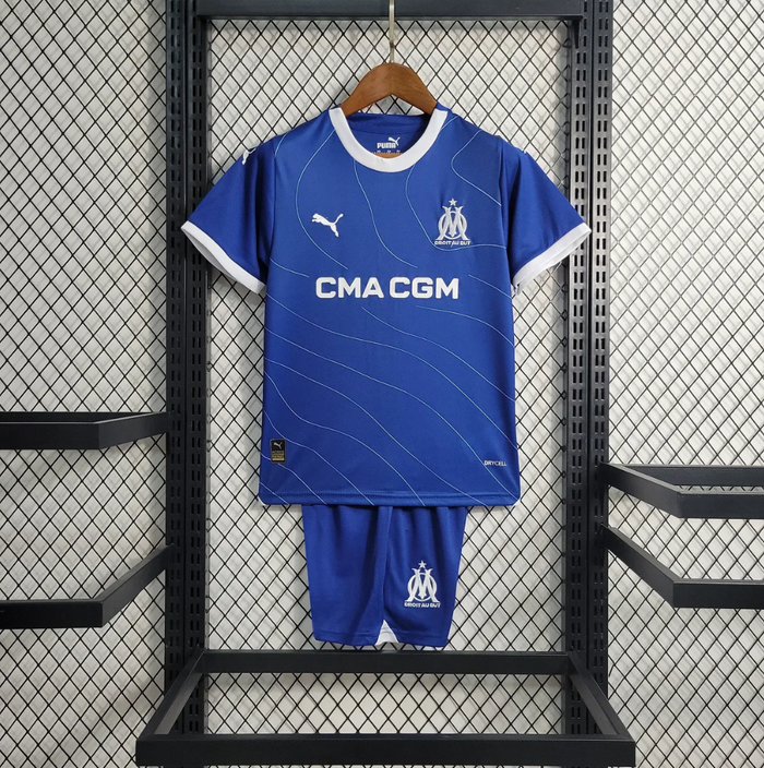 Kit Enfant Olympique de Marseille Extérieur 2023 2024