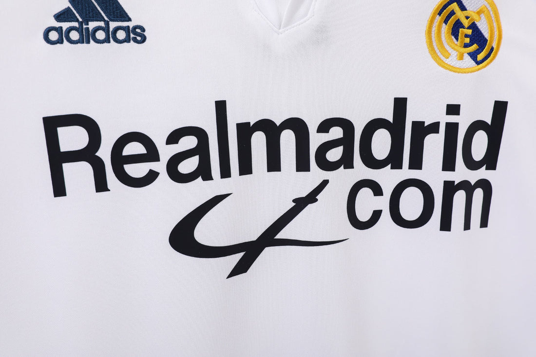 MAILLOT RETRO REAL MADRID DOMICILE 2001/2002