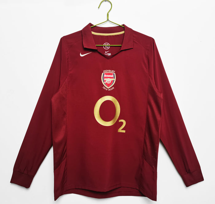 MAILLOT RETRO ARSENAL DOMICILE 2005/2006