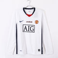 MAILLOT RETRO MANCHESTER UNITED EXTERIEUR MANCHE LONGUE 2008/2009