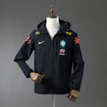 Veste coupe-vent Brésil noire – face