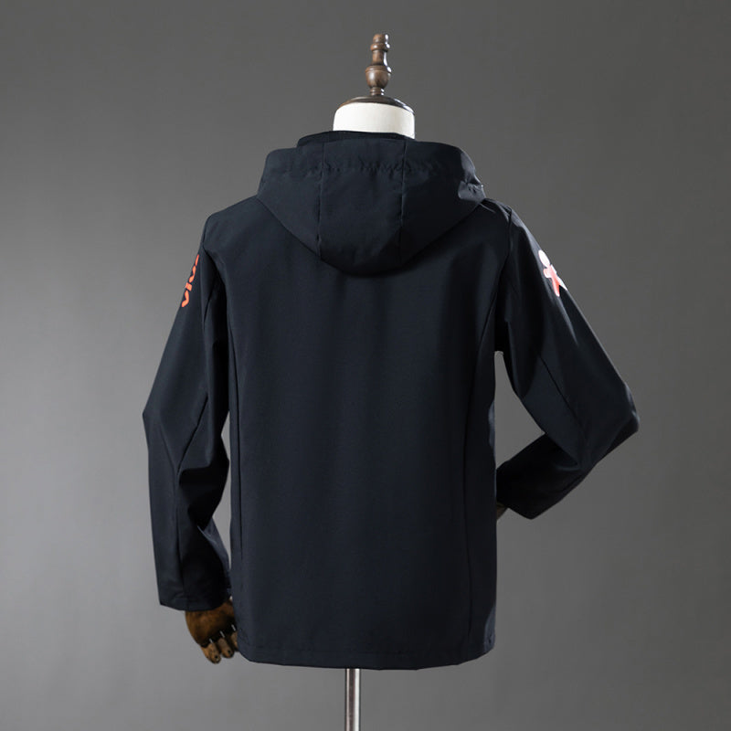 Veste coupe-vent Brésil noire – dos