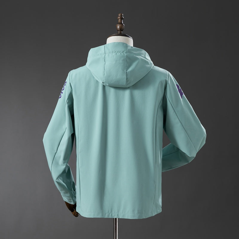 Veste coupe-vent Brésil vert menthe – dos
